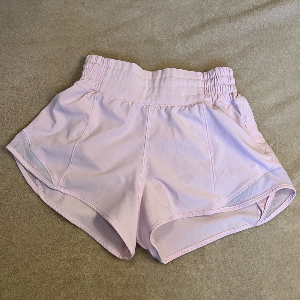 New Lululemon pink shorts NWOT Hotty hot shorts